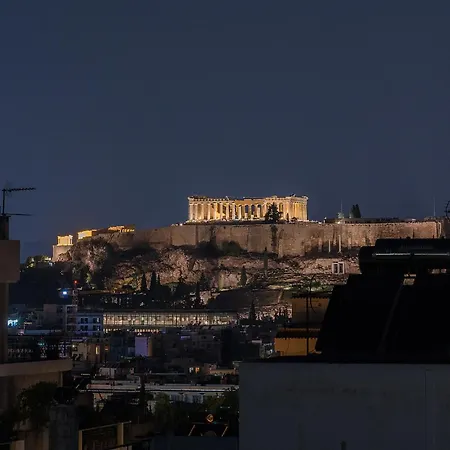 Luxury Penthouse With Private Rooftop - Acropolis View Apartment Athens