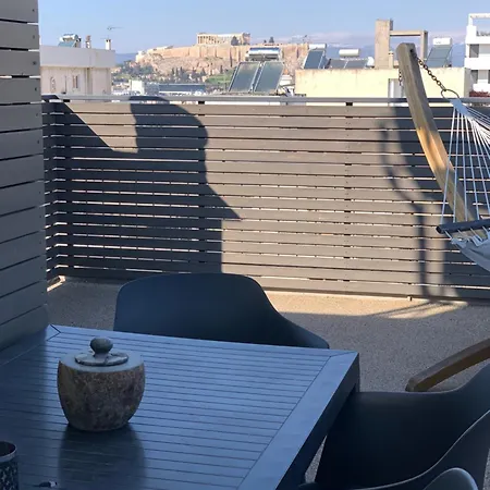 Luxury Penthouse With Private Rooftop - Acropolis View Apartment Athens